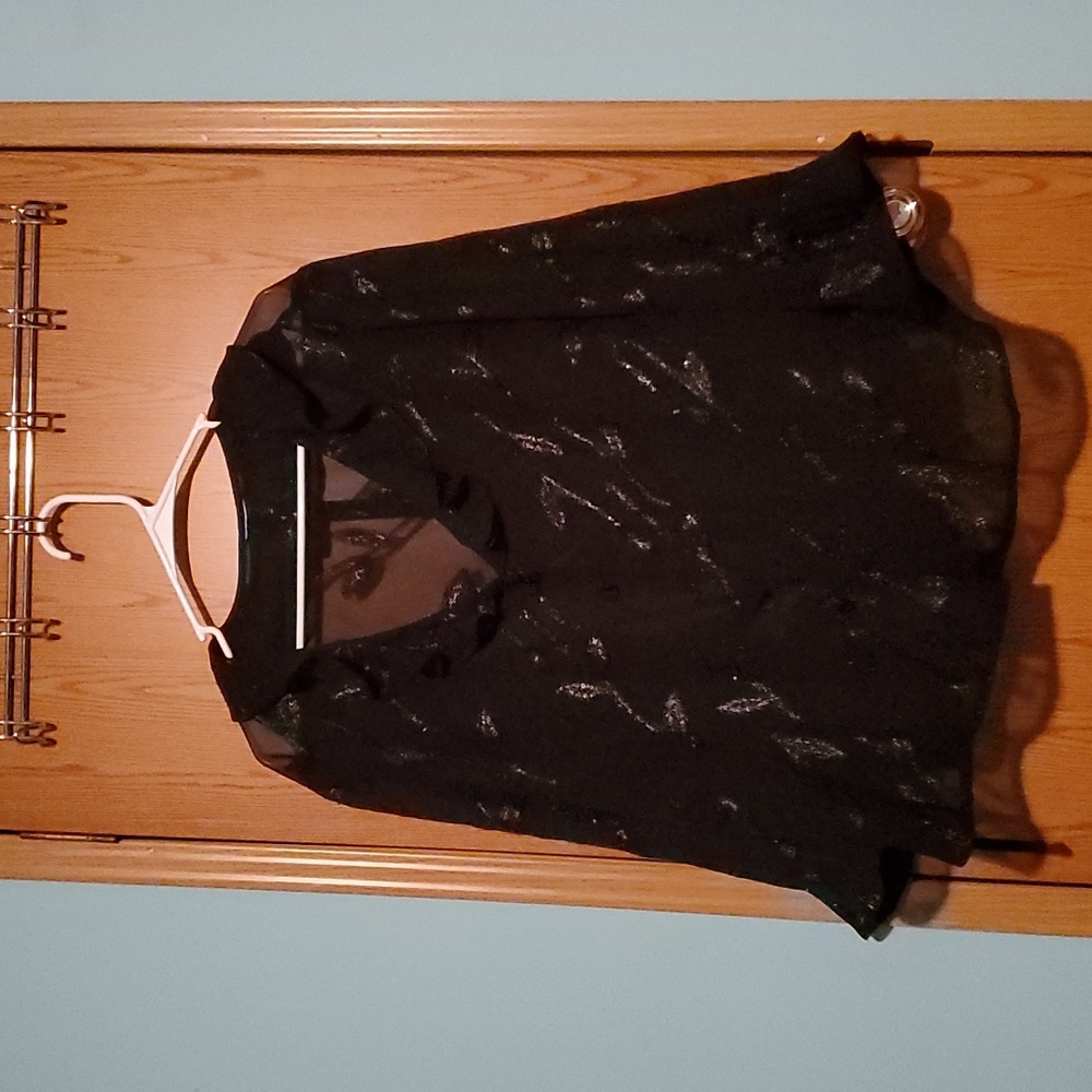 Studio C floor length dress with sheer jacket, size 24w